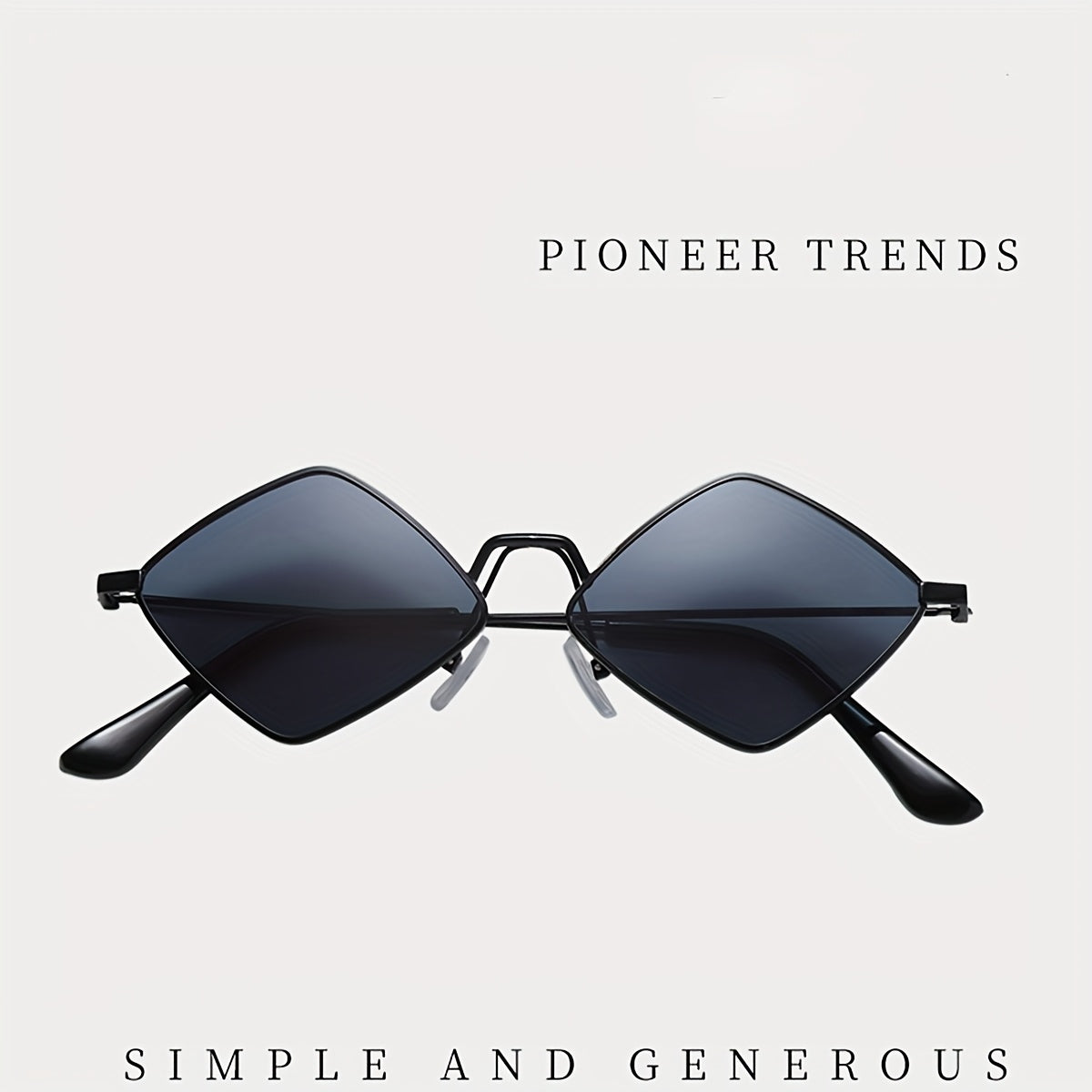 1 Rhombus Frame Unisex Fashion Glasses, Decorative Eyewear for Daily Wearing, Fashion Accessory, Style, Modern Design, Trendy Eyewear, Highquality Lenses, Sleek Construction, Statement Eyewear, Decorative Glasses, Couples Fashion, Fashion Enthusiasts