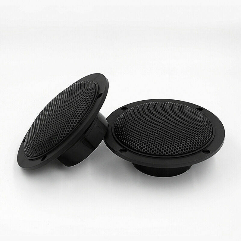 Herdio 4'' Waterproof Marine Bluetooth Ceiling Speakers For Bathroom Kitchen Home Outdoor Camper Golf Cart Boat With Flush Mount