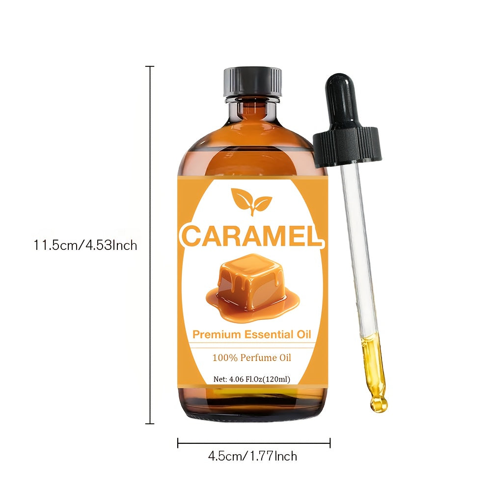 Caramel Essential Oil for Hair, Nails and Light Beige - 120ml, Refreshing Texture, Suitable for All Light Beige Types, Massage, Bath, Face and Eyelashes Use All Day Multi-purpose Use, Yoga, Crafts, Meditation, Cleansing and Bathing - Holiday, Birthday Gi