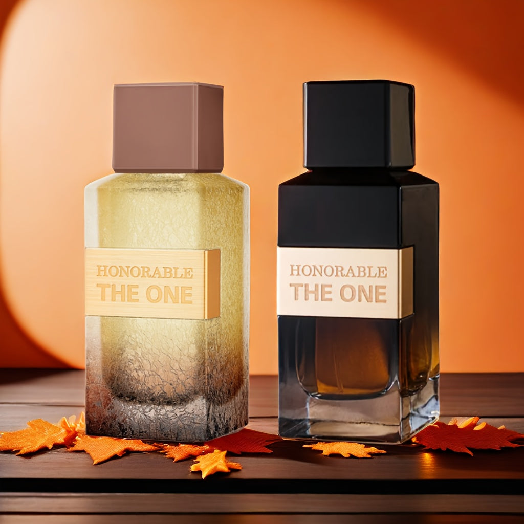 100ml HONORABLE THE ONE Men's perfume Gift Box, Fuqidiao/Wooden Oriental High essence Concentrate perfume, lasting fragrance, rich layers, exquisite packaging, suitable for daily office, travel and gift use