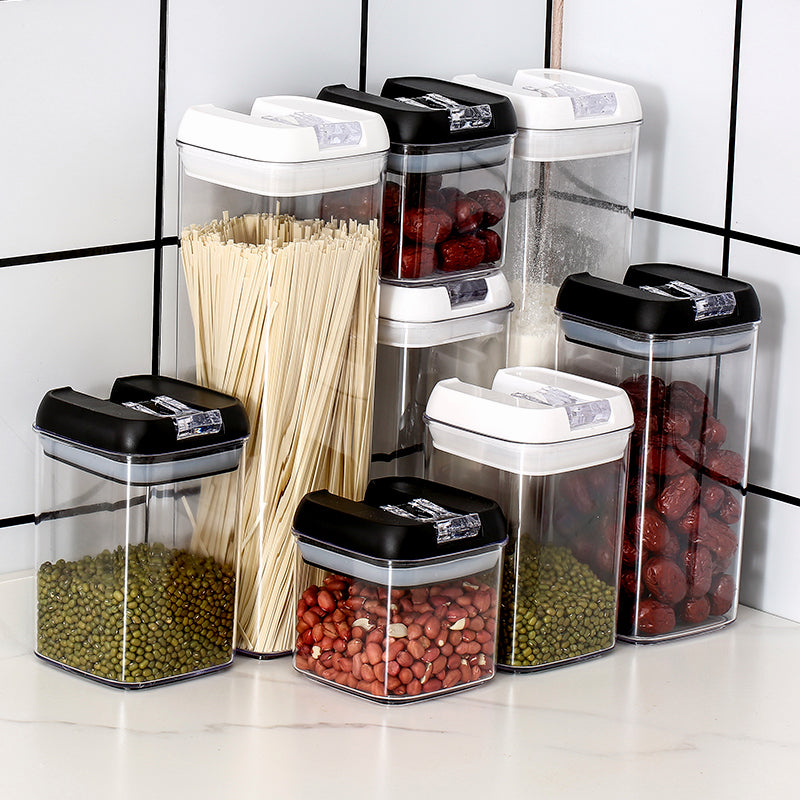 FAIS DU Food Storage Jar With Lid Kitchen Container Kitchen Organizer Stackable Dustproof Moisture Resistant Kitchen Accessories