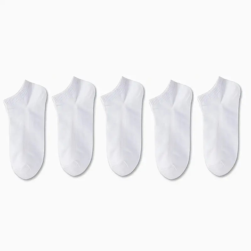 1/5/10/30 Pairs of Socks for Men and Women, Black and White Thin Ankle Socks, No-Wash, Deodorant, Sweat Absorbing, Summer Thin, Foot Bath, Boat Socks, Sweat-Resistant