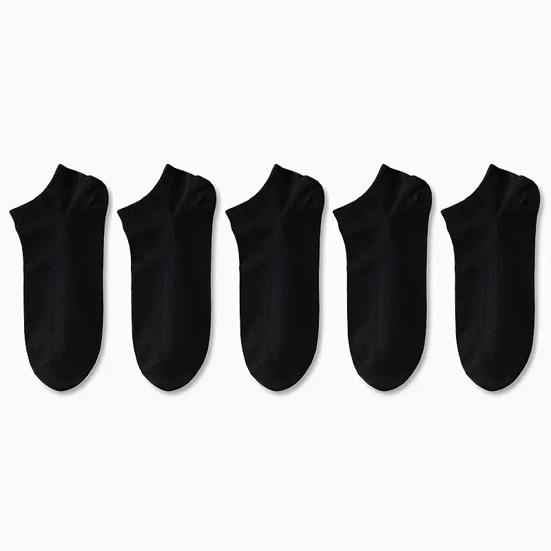 1/5/10/30 Pairs of Socks for Men and Women, Black and White Thin Ankle Socks, No-Wash, Deodorant, Sweat Absorbing, Summer Thin, Foot Bath, Boat Socks, Sweat-Resistant