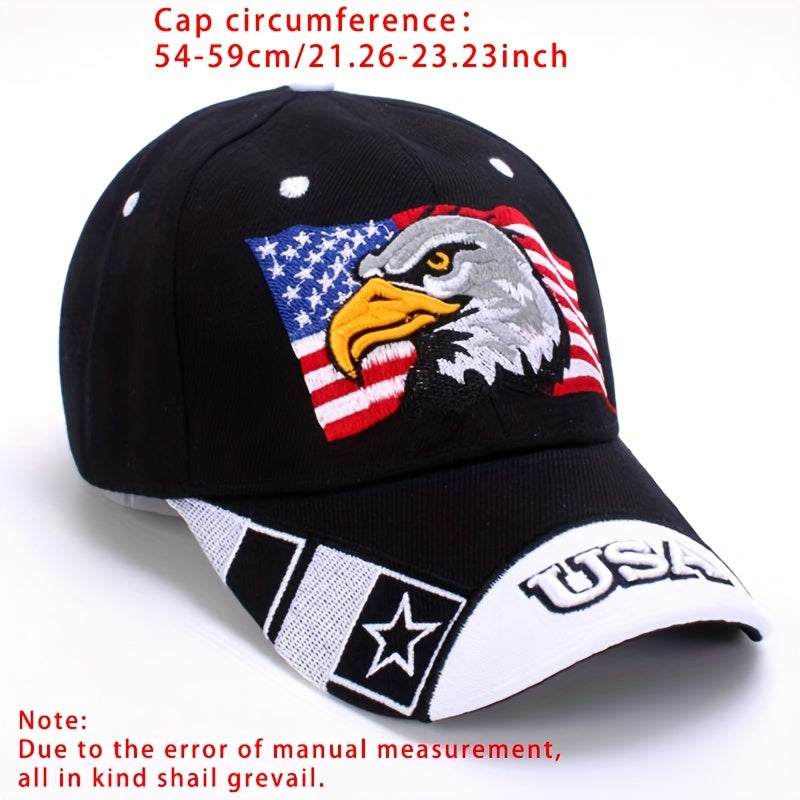 Flag USA Eagle Baseball Cap Embroidery Casual Breathable Sports Hat Outdoor Sunscreen Dad Hats For Women Men