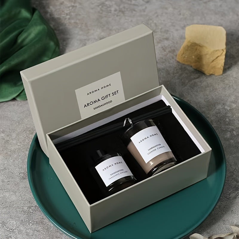 Four-color Gift Box Scented Candle No Fire Scented Candle Annual Meeting Business Birthday Gift Valentine's Day gifts