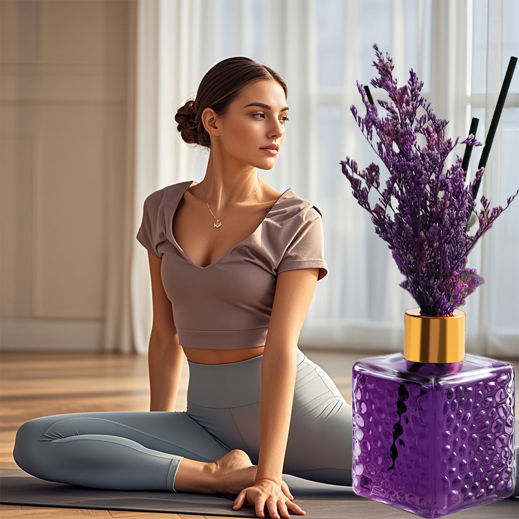 Rose & Lavender Scented Stick for Home, Office, Bedroom, Bathroom – No Power Needed, Indoor Air Freshener, Yoga, Meditation, Relaxation, Stylish Packaging, Perfect Holiday Gift