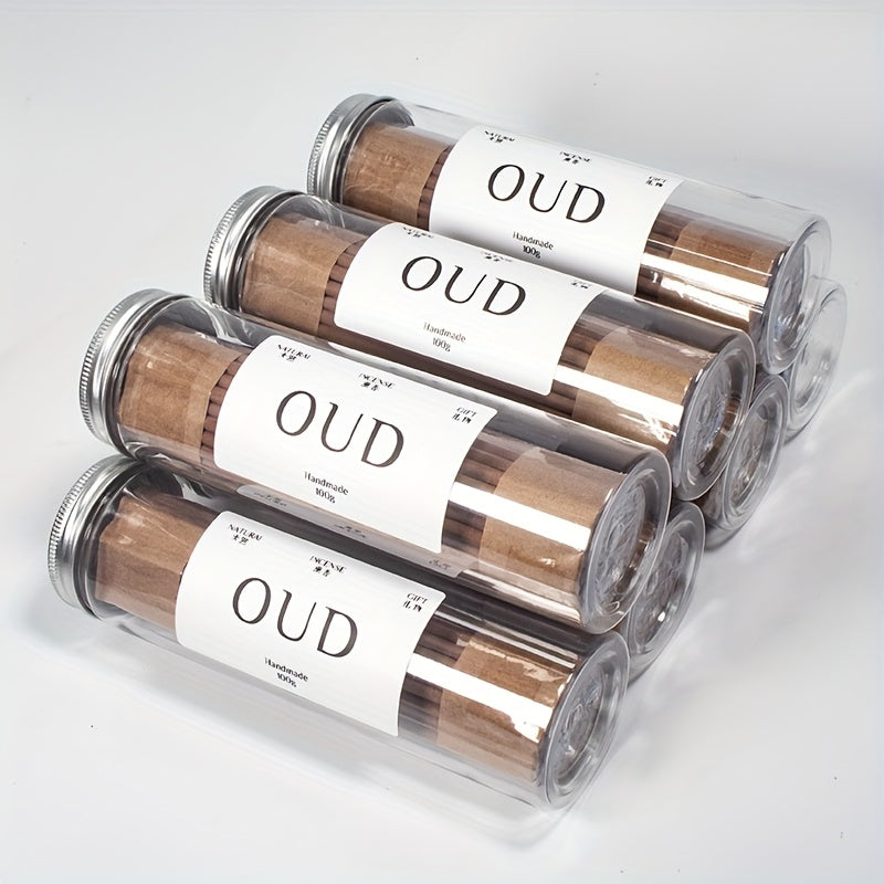 100g, Oud Thick Incense Sticks, As A Premium-grade Agarwood Incense, Made Of Aged Agarwood, with Long-lasting Fragrance with Dense Smoke, Honey Floral Woody Notes, Ideal of Family Gathering, Tea Rooms, Cafes, Meditation, and as a Festive Gift, Incense Ma