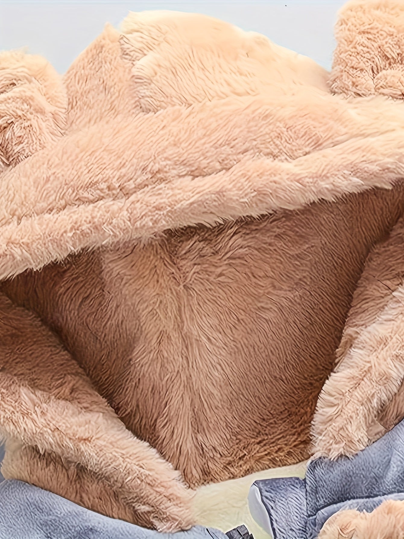 3pcs ' Plush Bear Hooded Vest & Pants Set - Cozy 3-Season (Spring/Fall/Winter) Outfit with Zipper Closure, Soft Plush Fabric, Elastic Waist & Bear Face Pocket - Machine Washable Casual Playwear &, Perfect for Outdoor