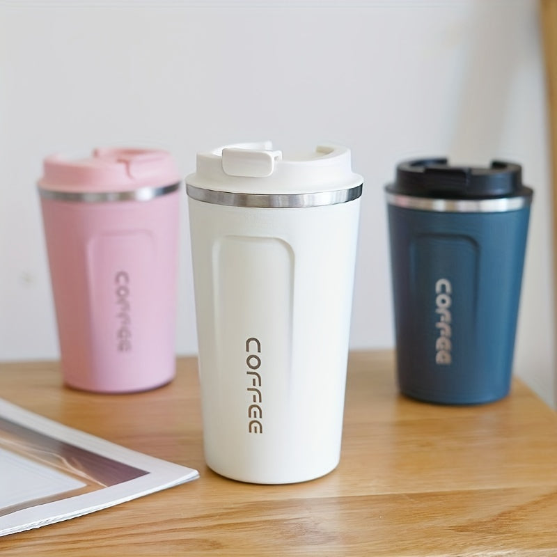 1pc Luxury Stainless Steel Insulation Coffee Mug - Keeps Drinks Hot/Cold for Hours, Reusable, Portable, High-end, Multipurpose, Ideal for Men and Women