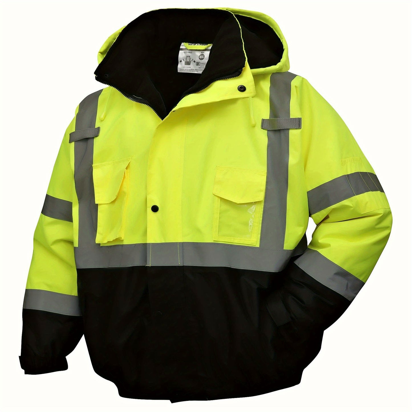 High-Visibility Reflective Safety Jackets - ANSI/ISEA Certified for Unisex Use - All-Weather Protection, Ensuring Your Safety Day and Night - Perfect for Men and Women!