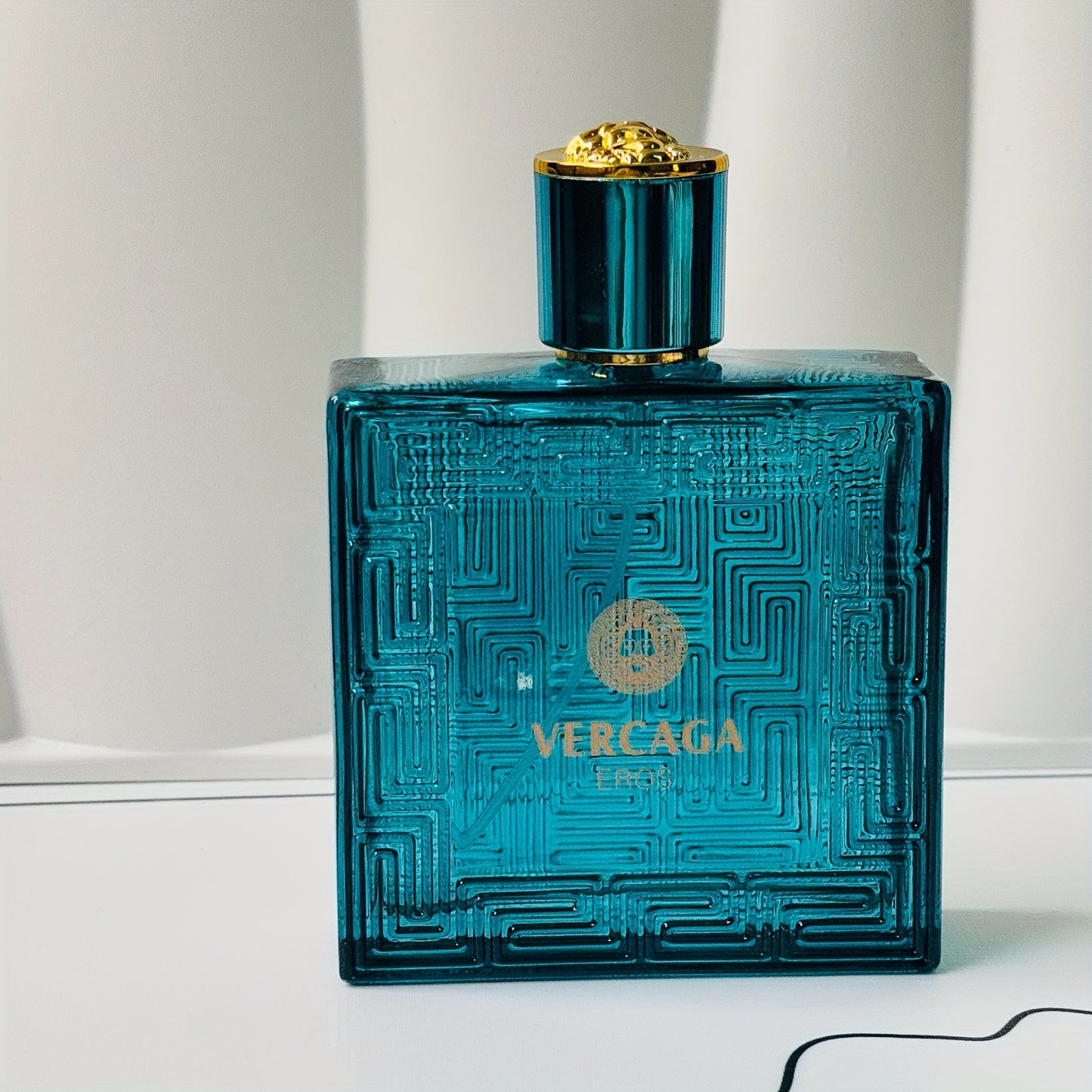 Eros for Him Eau de Toilette, Blue Glass Bottle with Golden Cap, Fresh & Citrusy Scent, Ideal for Men'S Date Night Perfume, Modern Fragrance|Modern Aesthetic|Glossy Finish