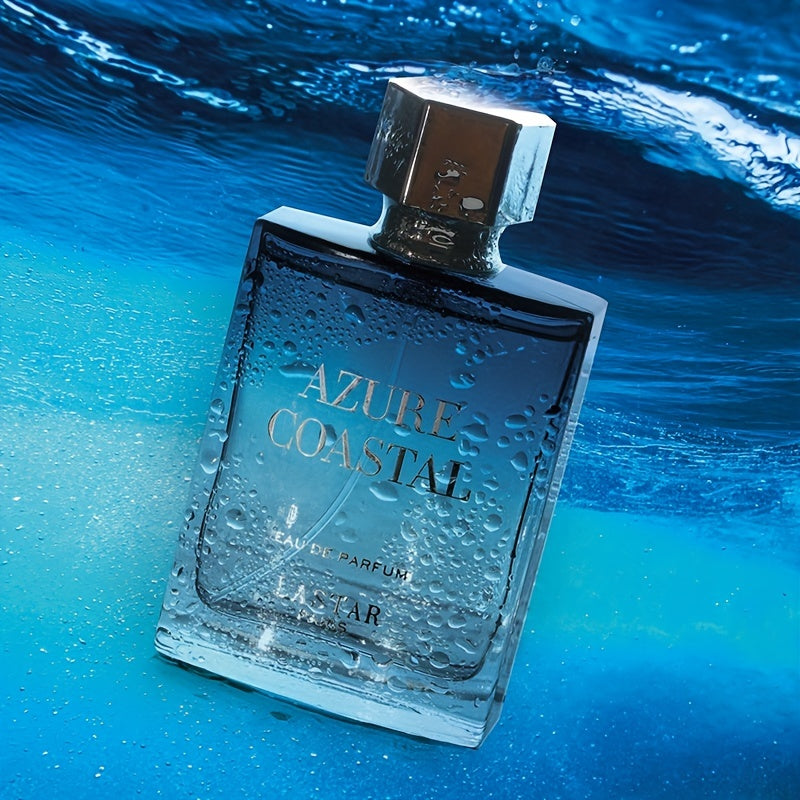 1pc Azure Coastal Cologne Perfume for Men - Long-Lasting, Durable, Gentlemanly Romance Scent with Fresh Aquatic Notes - 50ml/1.7fl.oz
