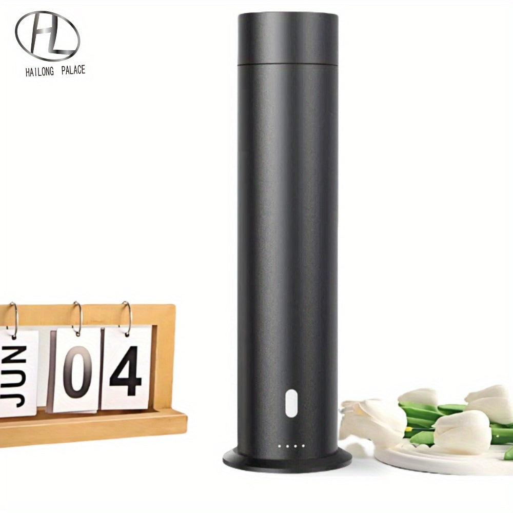 Large Capacity Long-Lasting Spray Diffuser with Dual Fluid Mist Technology & Low Noise Operation - USB-Powered Cylindrical Aromatherapy Machine for Home, Office, Hotel - Sleek Black & White Design, Diffuser for Home Fragrance, Modern Aesthetic, Durable C
