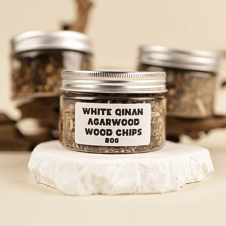1 Bottle, High-End Authentic White Qinan Agarwood Incense Powder 20g, Burning Fragrance Lamp, Natural Plant-Based Spices for Home Decor, Holiday Gift for Christmas, Halloween, Easter, Hanukkah, Thanksgiving, Sweet Floral and Fruity Notes, Incense Holder