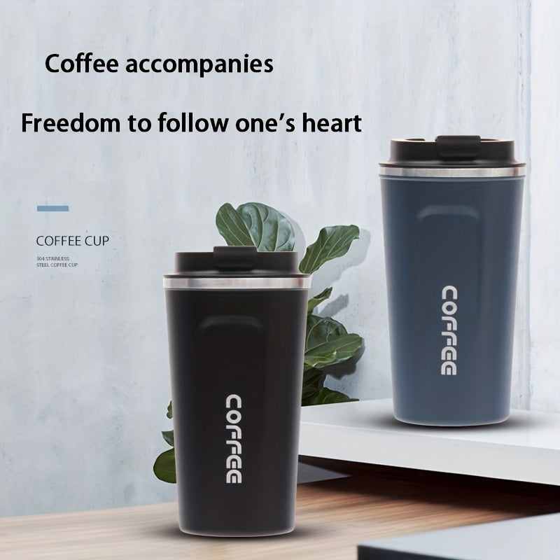 1pc Luxury Stainless Steel Insulation Coffee Mug - Keeps Drinks Hot/Cold for Hours, Reusable, Portable, High-end, Multipurpose, Ideal for Men and Women