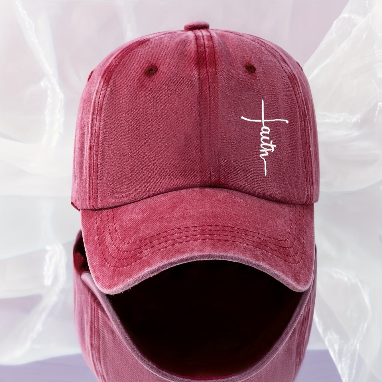 Embroidered Baseball Cap Washed Distressed Unisex Dad Hat Hip Hop Sun Hats For Women Men