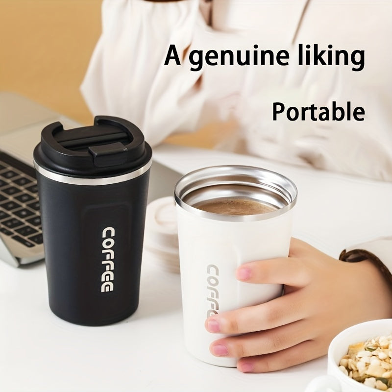 1pc Luxury Stainless Steel Insulation Coffee Mug - Keeps Drinks Hot/Cold for Hours, Reusable, Portable, High-end, Multipurpose, Ideal for Men and Women