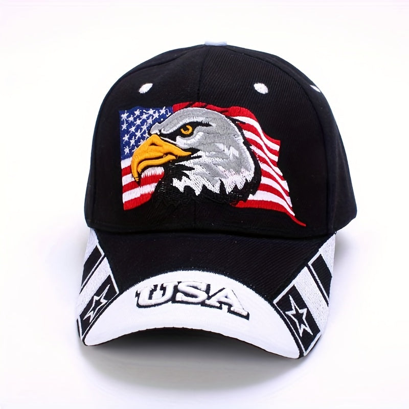 Flag USA Eagle Baseball Cap Embroidery Casual Breathable Sports Hat Outdoor Sunscreen Dad Hats For Women Men