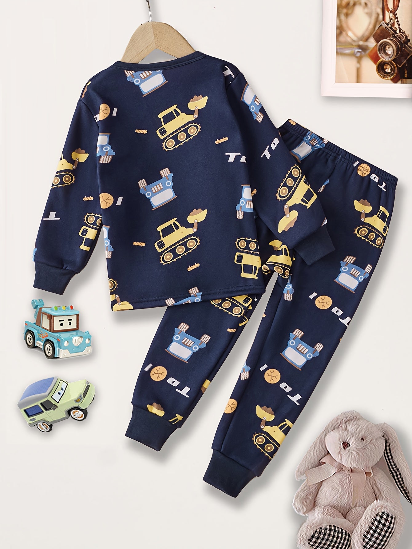 New Autumn/Winter Boys' Warm Set, New Fleece-Lined Thickened Top and Pants for Kids - The Best Gift, Winter Clothes For Kids