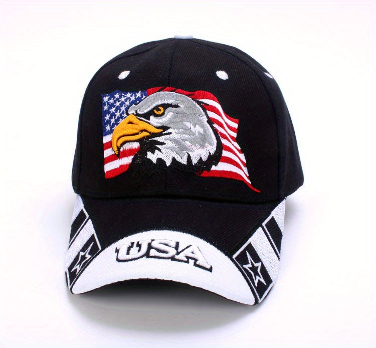 Flag USA Eagle Baseball Cap Embroidery Casual Breathable Sports Hat Outdoor Sunscreen Dad Hats For Women Men
