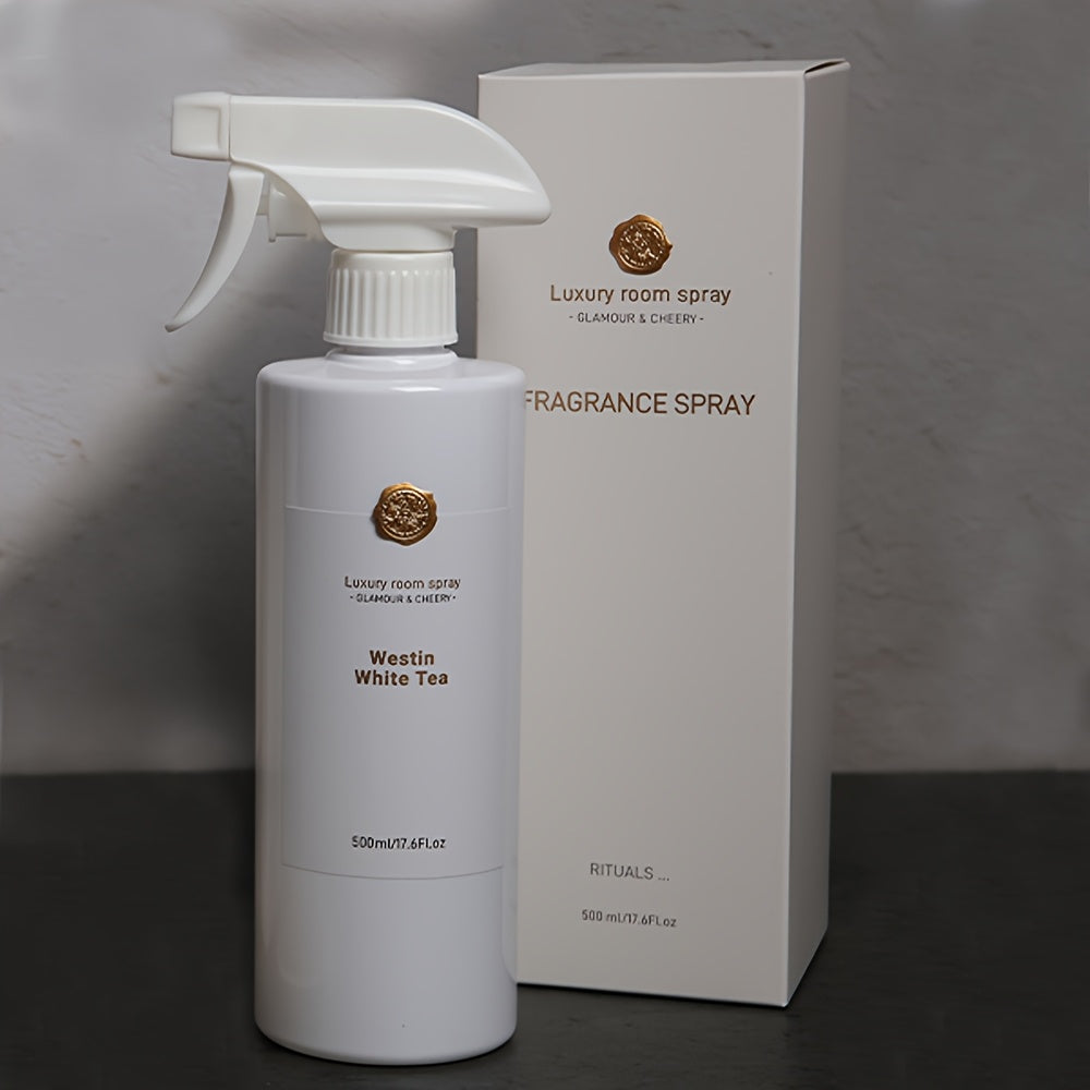 1pc Premium Black & White Collection - Home Long Lasting Fragrance Spray, 500Ml/16.9Oz, Easy to Carry, Suitable for Home, Theater, Office, Bedroom, Beautiful Christmas Holiday Gift, Graduation Gift And Hand-Me-Down Gift, Multiple Scents Available