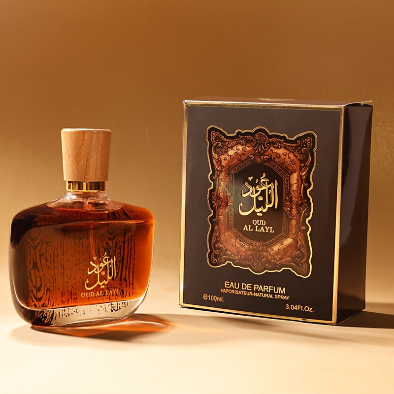 3.38oz Dubai Men's Long-Lasting Arabic perfume - Luxury Middle Eastern Cologne with Oriental Cedar, Formaldehyde-Free Formality, Elegant Amber Bottle - Gift for Birthdays, Business, Special Occasions - Arabian Fragrance for Men, Social Fragrance, Opulent