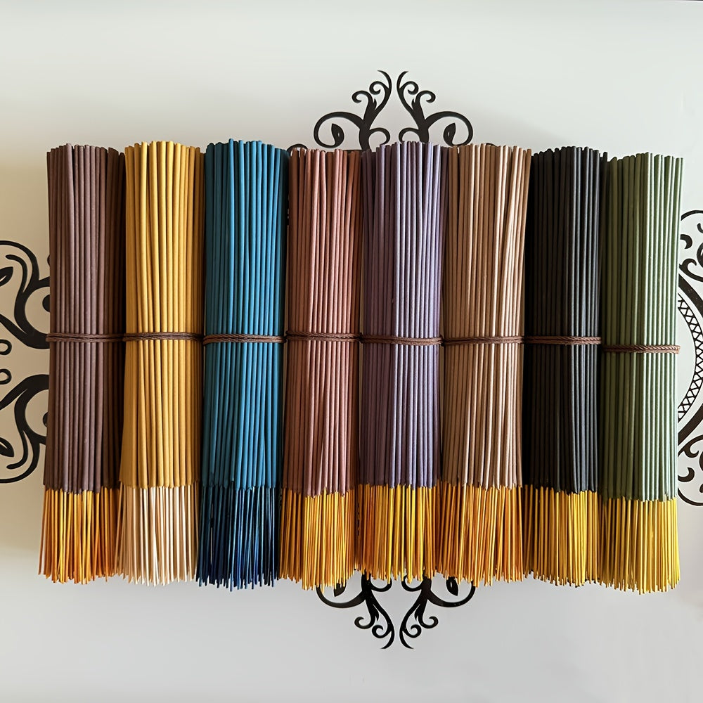 A set of 245 Incense sticks including sage, lilac, pine needles, coconut, cherry blossom, musk, lemongrass, and vanilla, suitable for home, office, yoga, meditation, Christmas decorations Natural bamboo sticks have a long-lasting