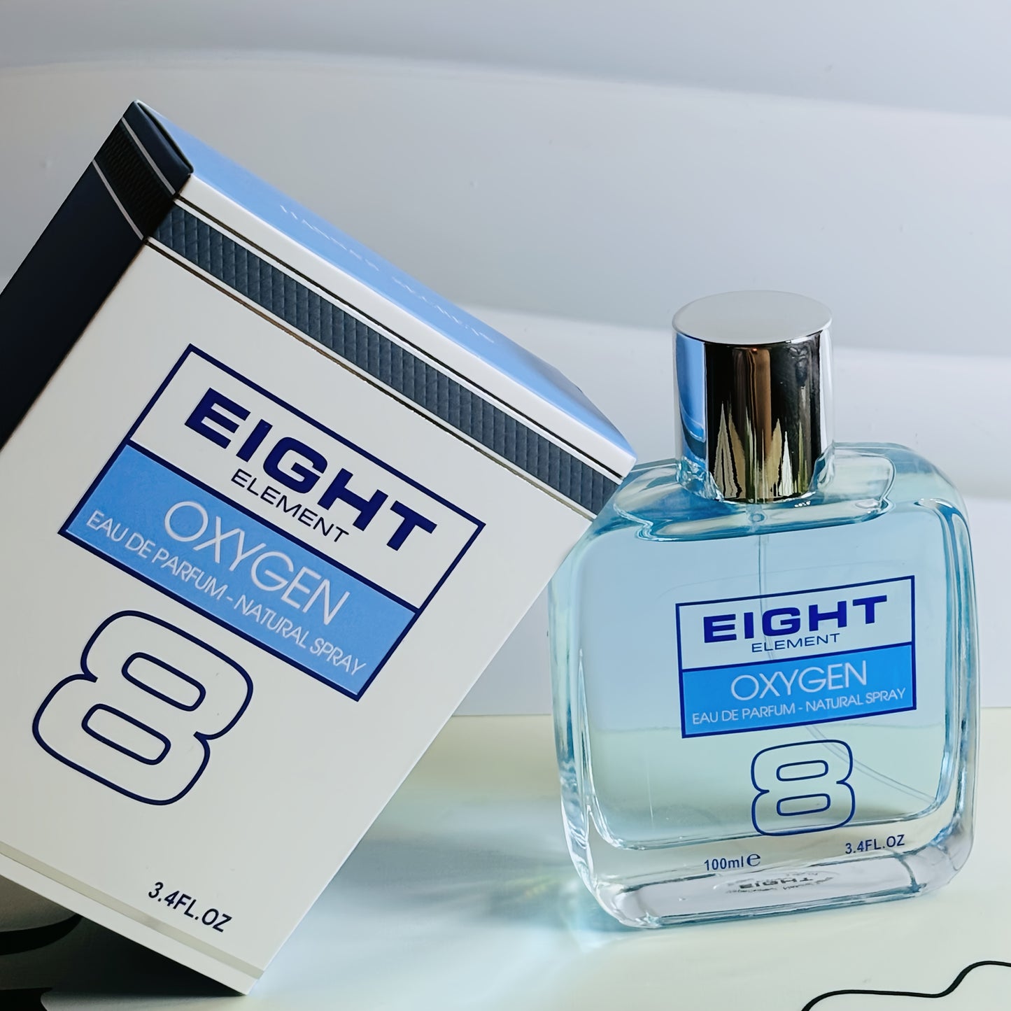 Men's Eau de Parfum 8 Number 8 Scent - Long-Lasting Floral & Fruity, 100ml/3.4fl.oz Luxury Gift for Him, Dad, Boyfriend - -Based Cologne, Sensitive Beige (Chinese Number 8 Symbol), Clothes Fragrance Long Lasting, Fragrance For Clothes, Car Scent Long Las