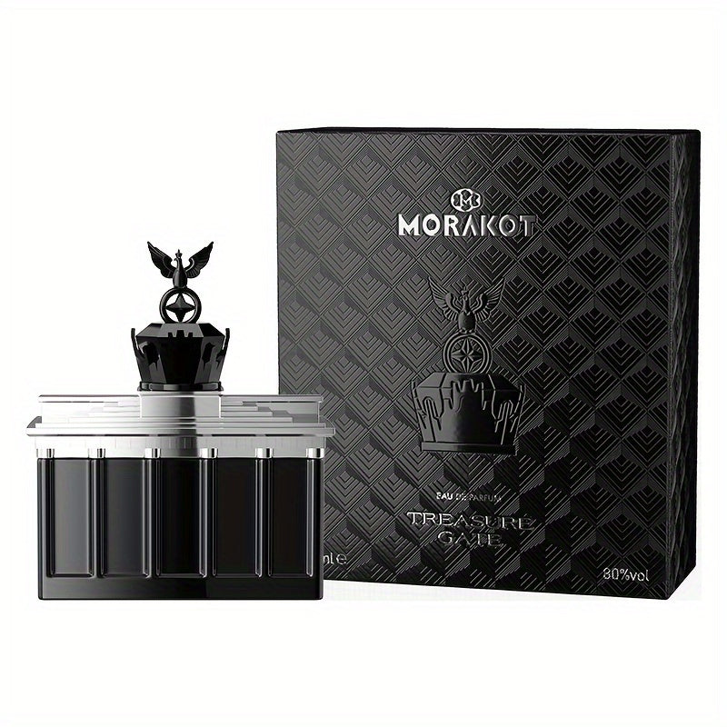 1pc 3.38oz Men's Royal Cologne Eau de Parfum - Luxury European Formula with Cedarwood & Amber Notes, Formaldehyde-Free, Birthday Christmas Valentine's Gift for Him