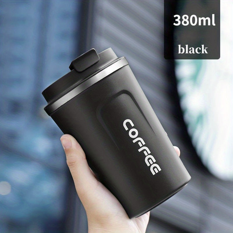1pc Luxury Stainless Steel Insulation Coffee Mug - Keeps Drinks Hot/Cold for Hours, Reusable, Portable, High-end, Multipurpose, Ideal for Men and Women