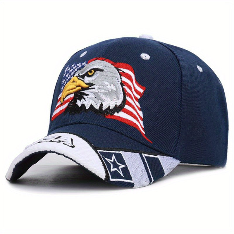 Flag USA Eagle Baseball Cap Embroidery Casual Breathable Sports Hat Outdoor Sunscreen Dad Hats For Women Men