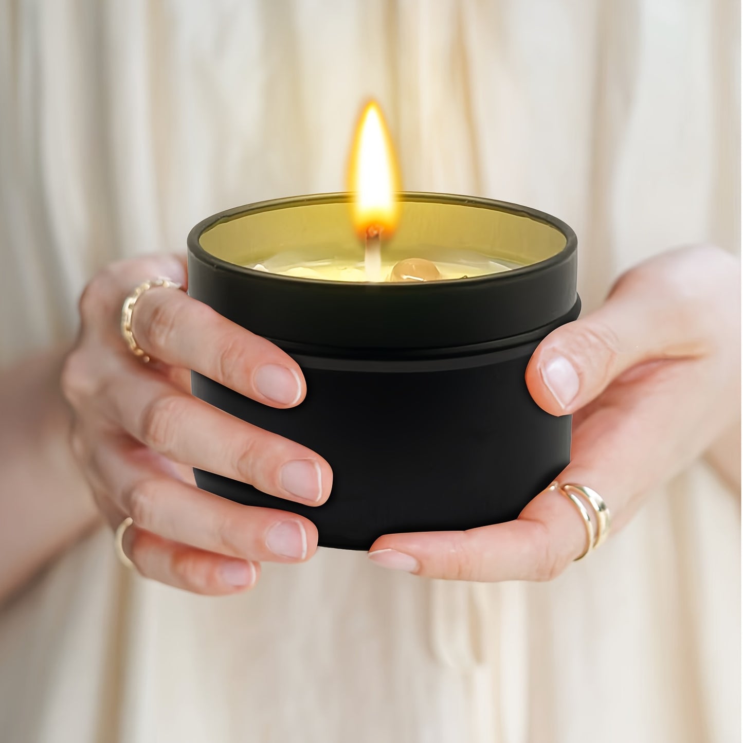 Crystal Aromatic Candle, Premium Soy Wax with Lavender & More Scents, Embedded with Watercrystals and Petal Home Decor – Perfect Valentine's Day or Mother’s Gift for Friends/Girlfriends, Long-Lasting Indoor Fragrance Highlight Party Atmosphere New Year P