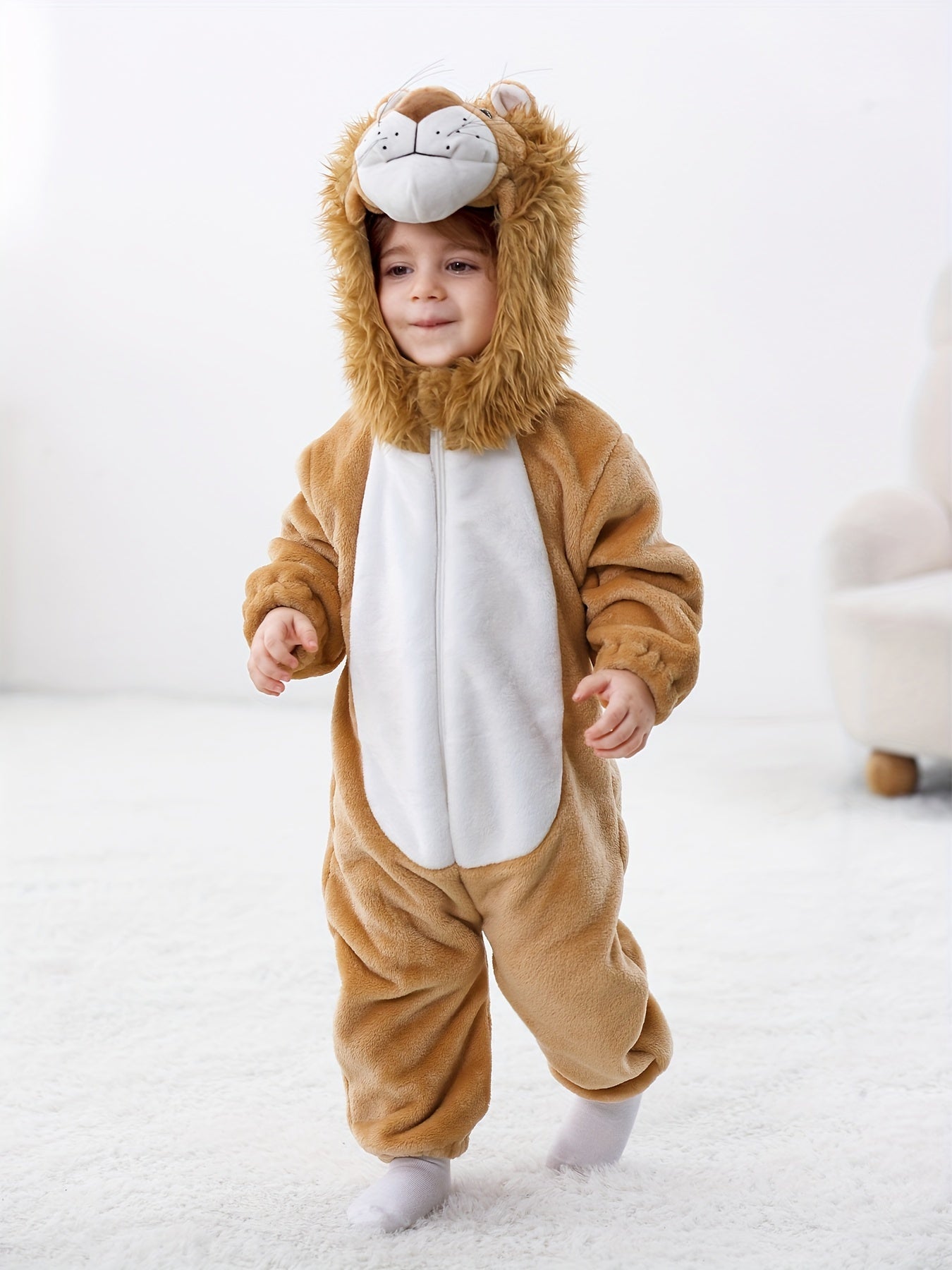 Little Lion Single-Layer Design Bodysuit by Tolo Rabbit