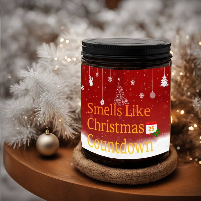 Merry Christmas Lavender Scented Candle - Ideal Gift for Men, Women, Friends & Family - Perfect for Home Decor and Holiday Celebrations, Boyfriend Girlfriend, Classmate Coworker, Funny Unique Essential Present