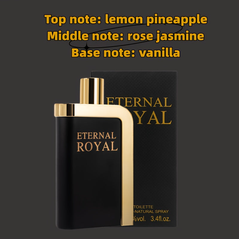 Langjin Men's Perfume Gentleman Mature Steady Male Charm Perfume Full Of Leisure Jasmine Fragrance Perfume Presents A Suppressive Style Shining Metallic Perfume 100ML 1 Bottle