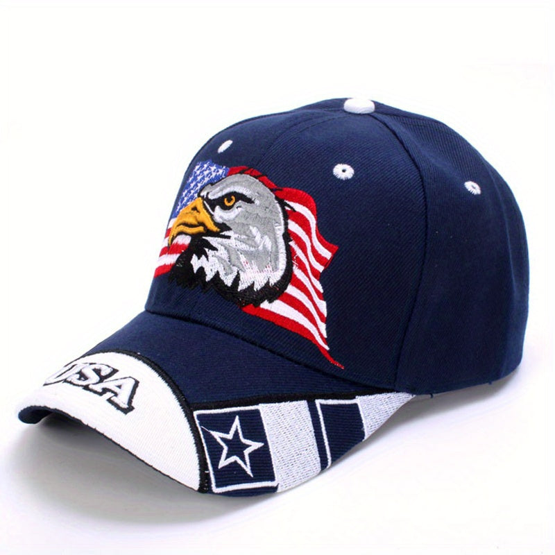 Flag USA Eagle Baseball Cap Embroidery Casual Breathable Sports Hat Outdoor Sunscreen Dad Hats For Women Men
