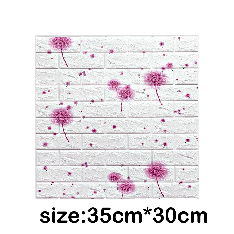 1-30Pcs 35x30cm Wall Panels Stickers Wallpaper Background Decoration Bedroom for Living Room DIY 3D Waterproof Kitchen Home