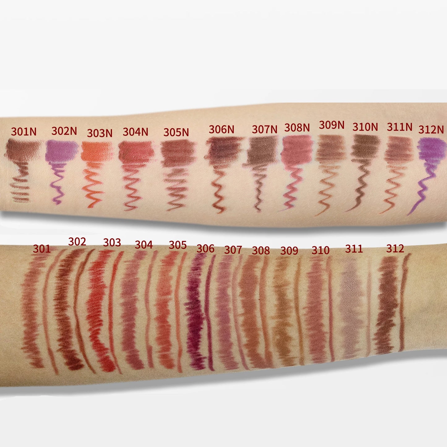 24colors Smooth Lip Liner Waterproof Long Lasting Vegan Cruelty-free Non Stick Cup Easy to Colored Lipliner Makeup