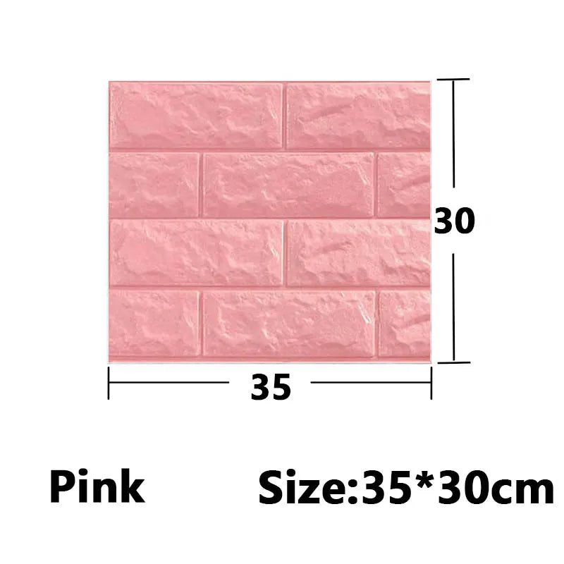 1-30Pcs 35x30cm Wall Panels Stickers Wallpaper Background Decoration Bedroom for Living Room DIY 3D Waterproof Kitchen Home