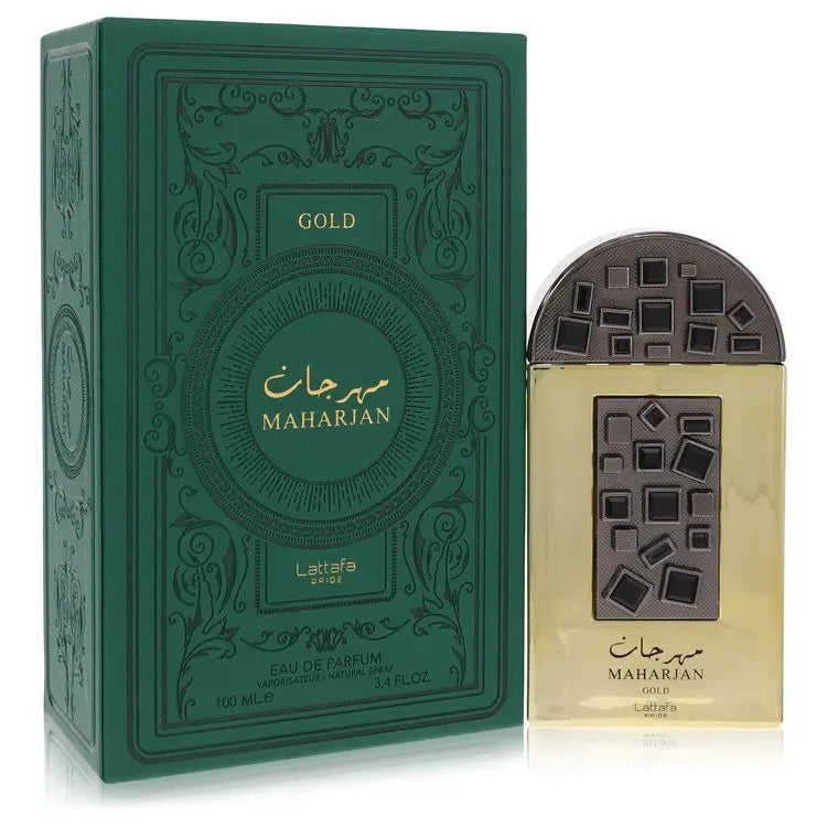 UD_Lattafa Pride Maharjan Gold by Lattafa Eau De Parfum Spray (Unisex) 3.4 oz for Men