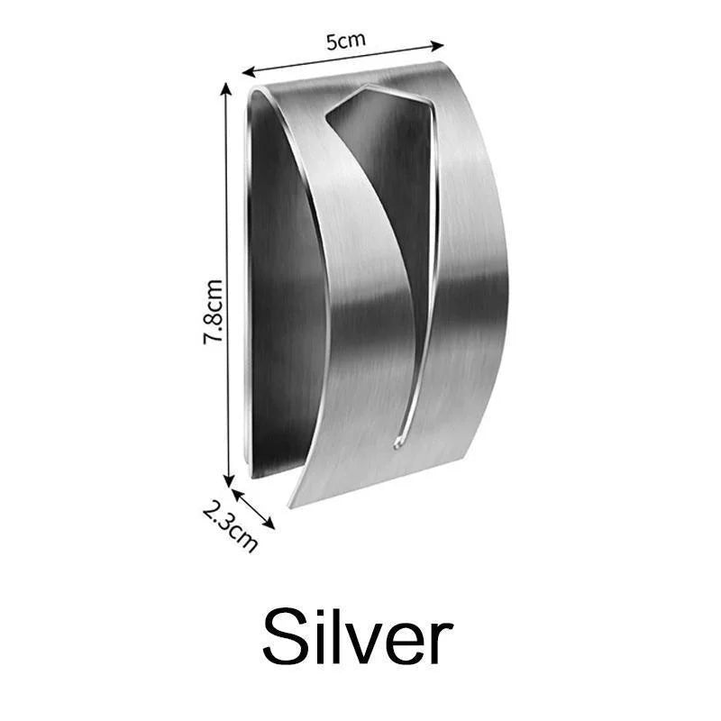 Self Adhesive Towel Holders Hook Rack Towel Hangers Hand Towel Hook Tea Towel Holders for Bathroom Kitchen No Drilling Required