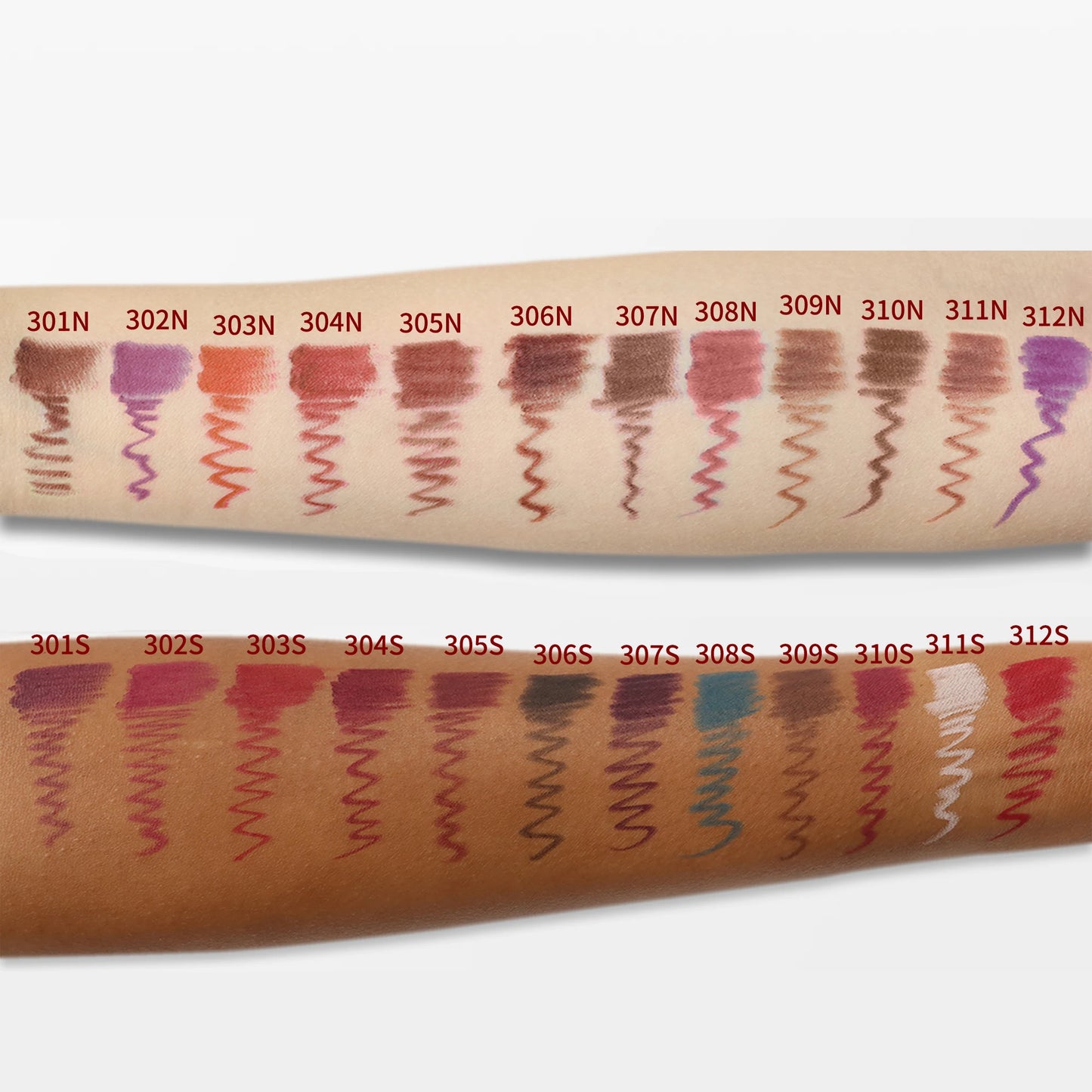 24colors Smooth Lip Liner Waterproof Long Lasting Vegan Cruelty-free Non Stick Cup Easy to Colored Lipliner Makeup