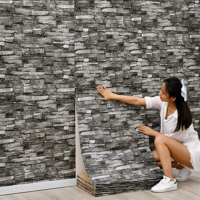 1-30Pcs 35x30cm Wall Panels Stickers Wallpaper Background Decoration Bedroom for Living Room DIY 3D Waterproof Kitchen Home