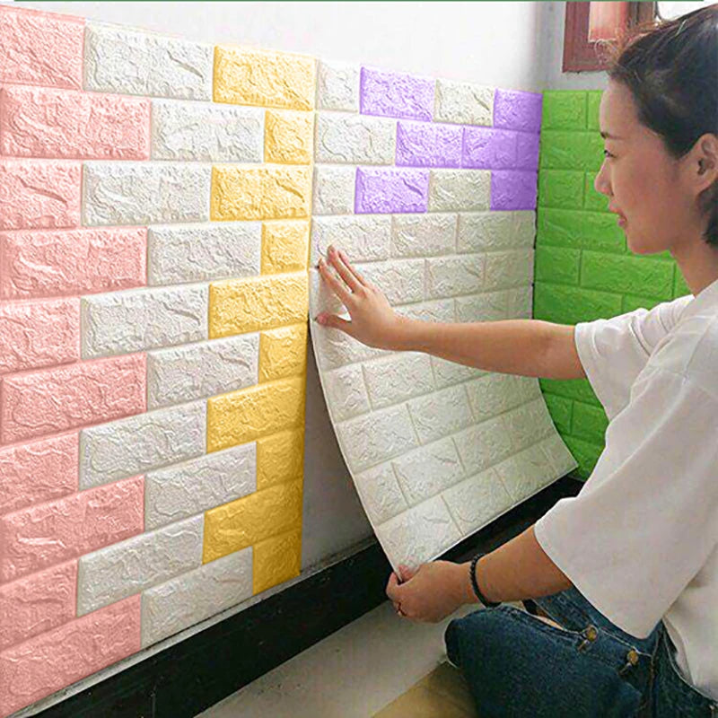 1-30Pcs 35x30cm Wall Panels Stickers Wallpaper Background Decoration Bedroom for Living Room DIY 3D Waterproof Kitchen Home