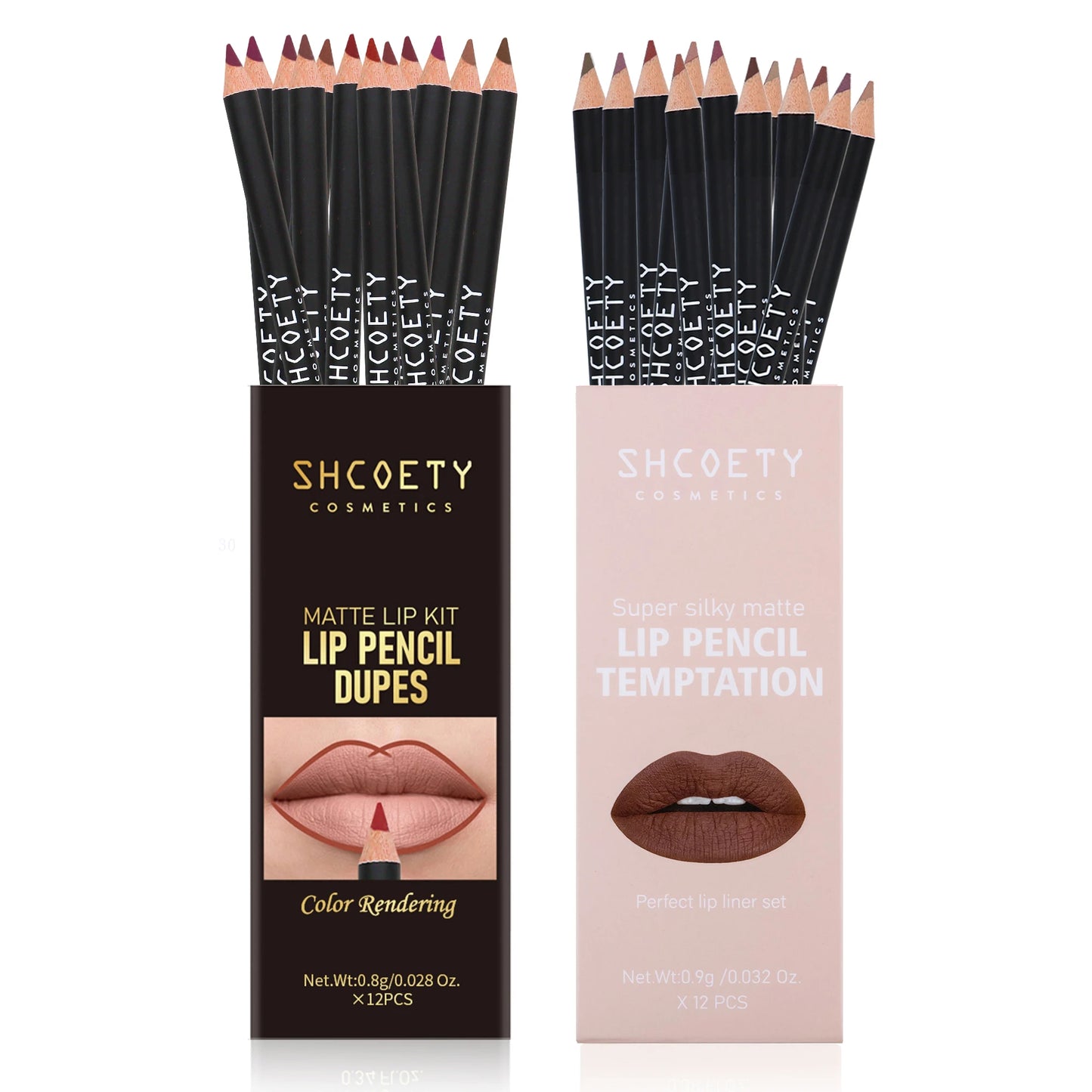 24colors Smooth Lip Liner Waterproof Long Lasting Vegan Cruelty-free Non Stick Cup Easy to Colored Lipliner Makeup