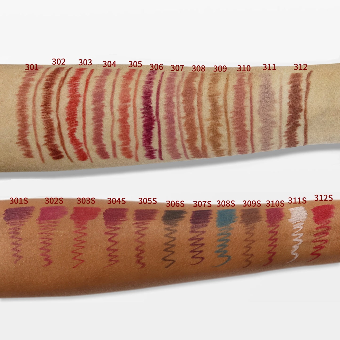 24colors Smooth Lip Liner Waterproof Long Lasting Vegan Cruelty-free Non Stick Cup Easy to Colored Lipliner Makeup