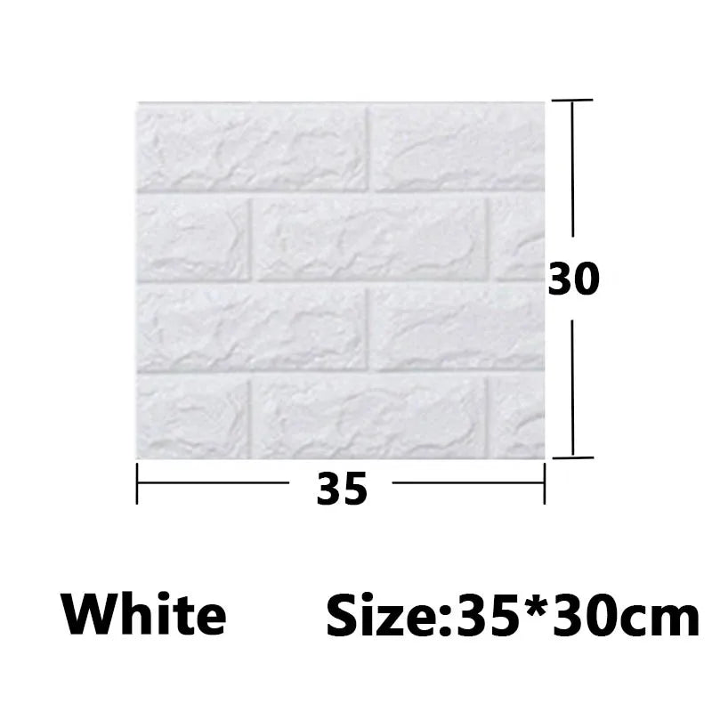 1-30Pcs 35x30cm Wall Panels Stickers Wallpaper Background Decoration Bedroom for Living Room DIY 3D Waterproof Kitchen Home