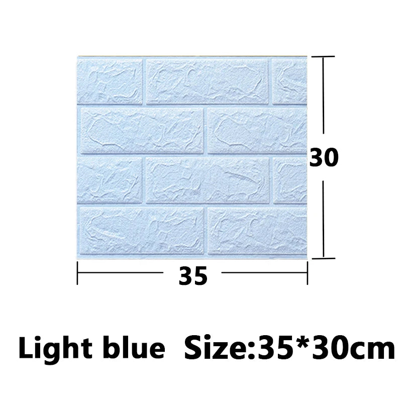 1-30Pcs 35x30cm Wall Panels Stickers Wallpaper Background Decoration Bedroom for Living Room DIY 3D Waterproof Kitchen Home