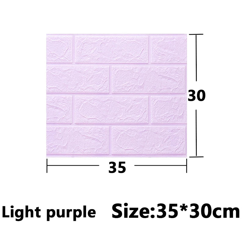 1-30Pcs 35x30cm Wall Panels Stickers Wallpaper Background Decoration Bedroom for Living Room DIY 3D Waterproof Kitchen Home