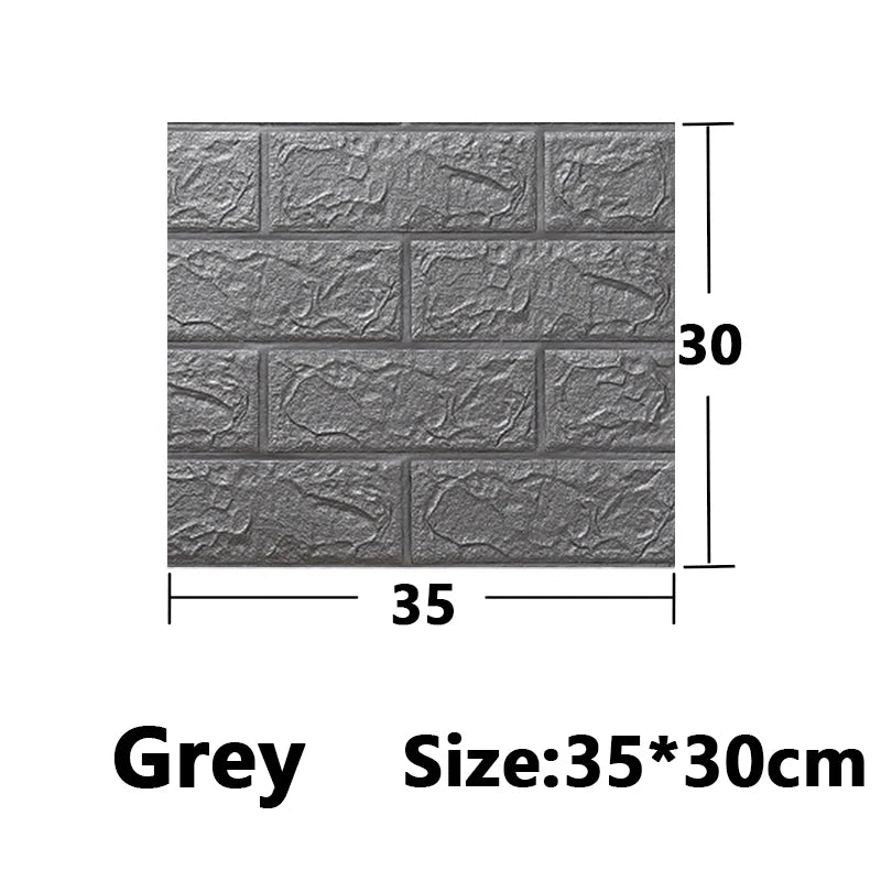 1-30Pcs 35x30cm Wall Panels Stickers Wallpaper Background Decoration Bedroom for Living Room DIY 3D Waterproof Kitchen Home